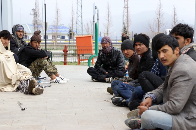 Erzurum'da göçmen operasyonu